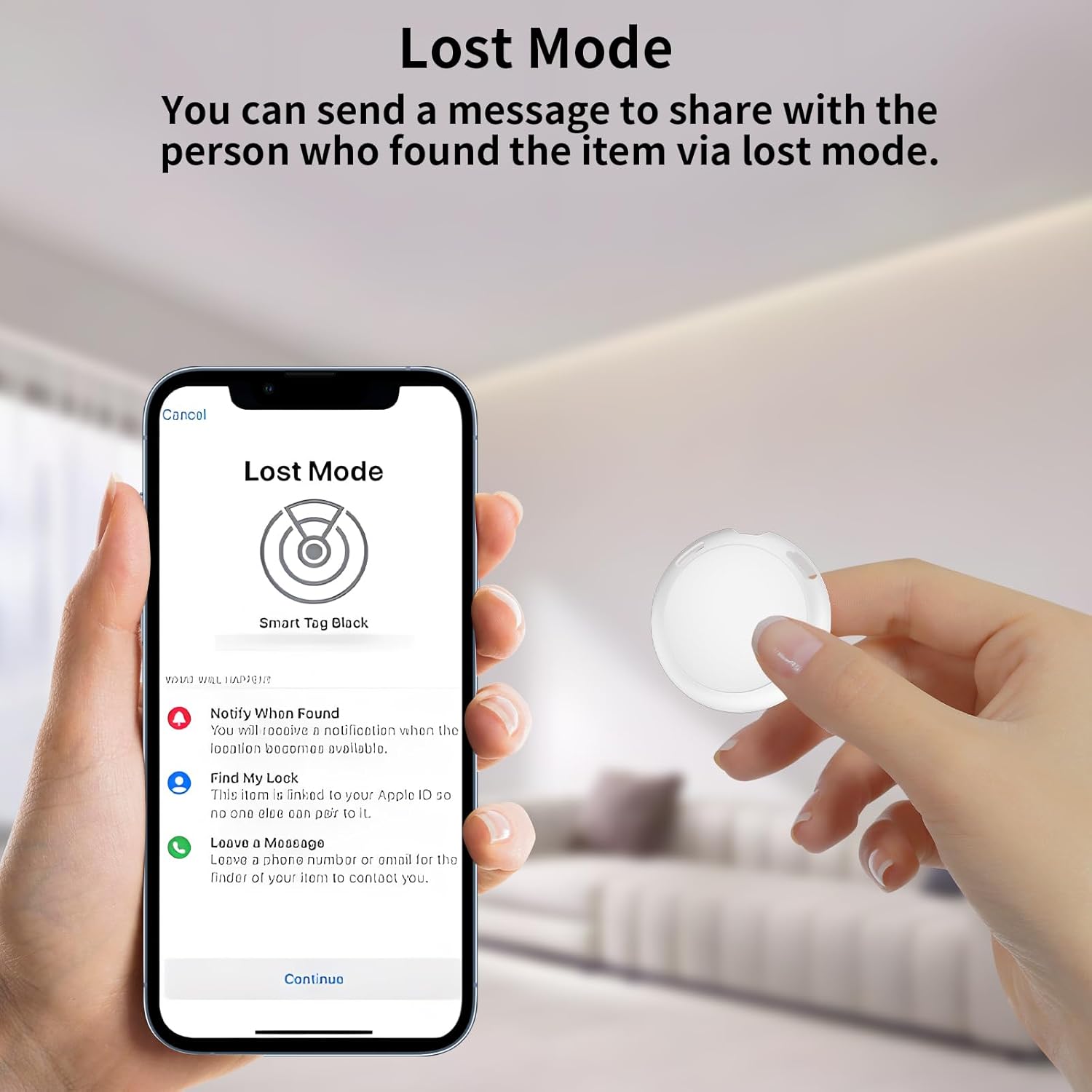 2 Pack GPS Tracker for Vehicles Work with Find My (iOS Only) Real Time Mini Car Air Tracker Tag Global Coverage Hidden Car Locator Tracking Device No Monthly Fee or Subscription No SIM Card Required